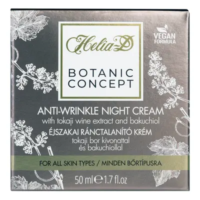 HELIA-D - Botanic Concept Éjszakai Ránctalanító Krém Tokaji Bor Kivonattal És Bakuchiollal 50 ml