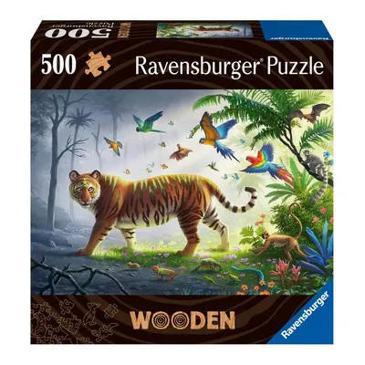 RAVENSBURGER - Fapuzzle tigris a dzsungelben 500 darab