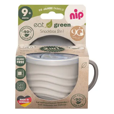 NIP - GREEN line Snackbox 2in1, 1db, grey/brown