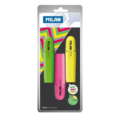 MILAN - Highlighter Fluo Marker - 3 darabos készlet