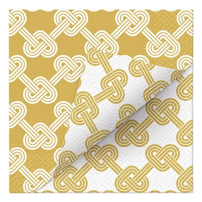 PAW – Törlőkendő L 33x33cm Double Design Time Hearts Pretzels