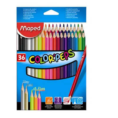 MAPED - COLOR`PEPS háromszög alakú zsírkréták, 36 db