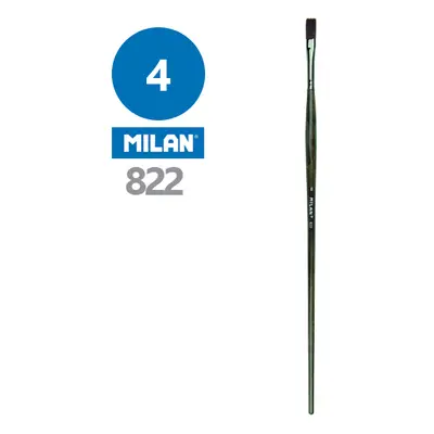 MILAN - Ecset lapos č. 4 - 822 ergonomikus fogantyúval