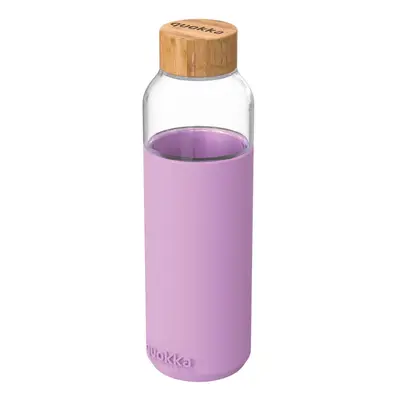 QUOKKA - FLOW Üvegpalack szilikon felülettel LILAC, 660ml, 40008