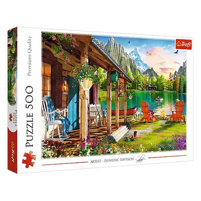 TREFL - Puzzle 500 - Víkendház a hegyekben