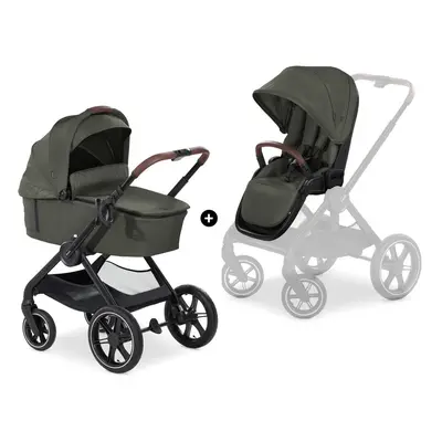 HAUCK - 2in1 babakocsi szett Walk N Care Air Dark Olive