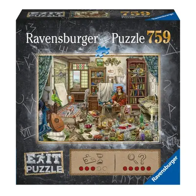 RAVENSBURGER - Exit Puzzle: Art Studio 759 darabos puzzle