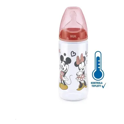 NUK - Baba tanuló itatópohár Disney Mickey hőmérséklet jelzővel 300 ml piros