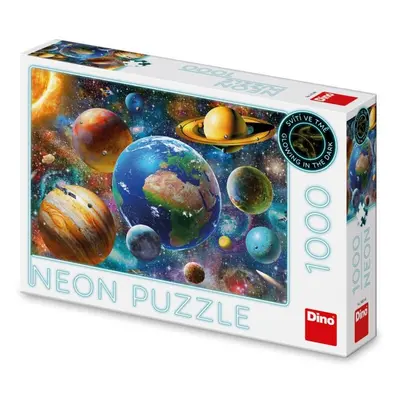 DINO - Planet 1000 neon puzzle