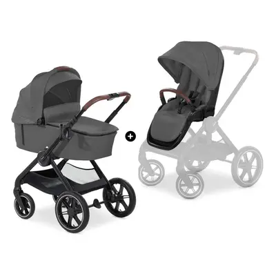 HAUCK - 2in1 babakocsi szett Walk N Care Air Dark Grey