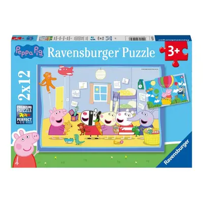 RAVENSBURGER - Peppa Malac: Peppa kalandjai 2x12 db