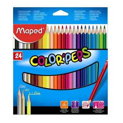 MAPED - MAPED "COLOR`PEPS" háromszög alakú zsírkréta, 24 db