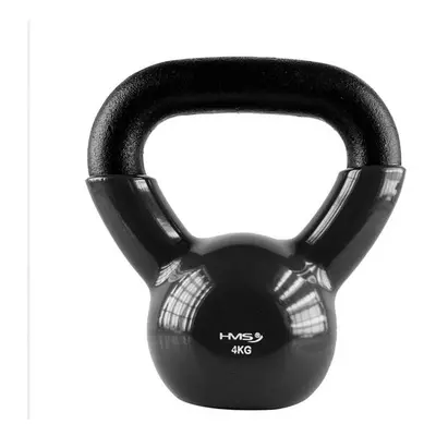 HMS - Vinyl borítású kettlebell KNV04 4 kg, fekete