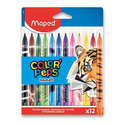 MAPED - Filctollak gyerekeknek - COLOR`PEPS ANIMALS 12 szín