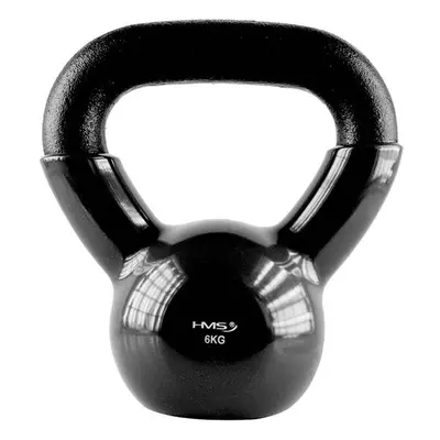 HMS - Vinyl borítású kettlebell KNV06 6 kg, fekete