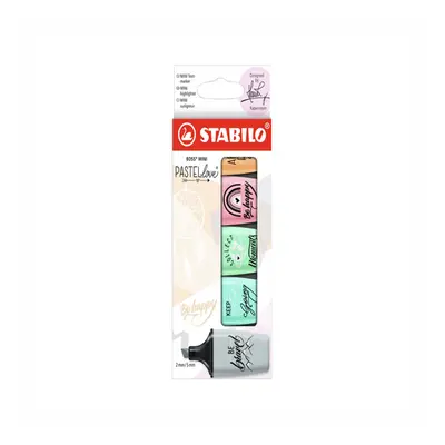 STABILO - Highlighter - BOSS MINI Pastel 2.0 - 5 csomag