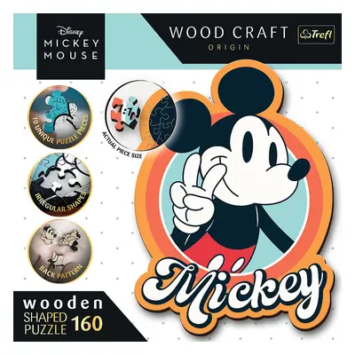 TREFL - Fa puzzle 160 darab - Retro Miki egér / Disney Miki egér és barátai