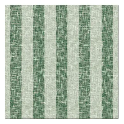 PAW – Törlőkendő AIRLAID L 40x40cm Linen Stripes Green