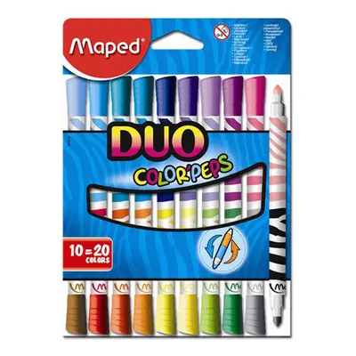 MAPED - "COLOR`PEPS DUO" filctollak, 10 db = 20 szín