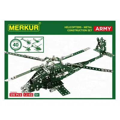 MERKUR - Helikopter készlet, 515 alkatrész, 40 modell