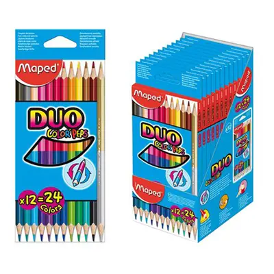 MAPED - COLOR`PEPS DUO háromszög alakú zsírkréták, 12 db