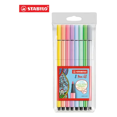 STABILO - Pen 68 PASTEL filctoll, 8 darabos készlet