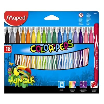 MAPED - "COLOR`PEPS JUNGLE" filctollak, 18 db