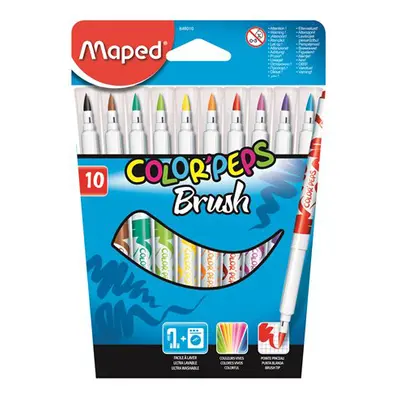 MAPED - "COLOR`PEPS BRUSH" ecsetmarkerek, 10 db