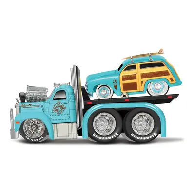 MAISTO - Muscle Transports, 1953 MACK B-61 platós, 1950 Ford Woody, 1:64