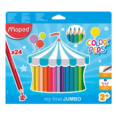 MAPED - Színes ceruzák JUMBO Color' Peps 24db