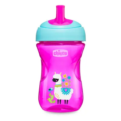 CHICCO - Chicco Advanced bögre szívószállal 266ml, rózsaszín 12m+