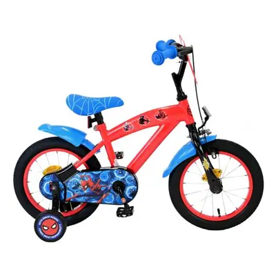 VOLARE - Marvel Spider-Man Kids Bike - fiúk - 14 hüvelykes - piros/kék