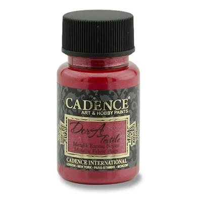 CADENCE - Textilfesték, metálvörös, 50 ml