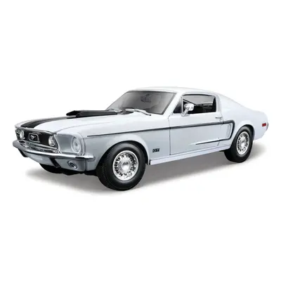 MAISTO - Ford Mustang GT Cobra Jet FB 1968, metal kék, 1:18