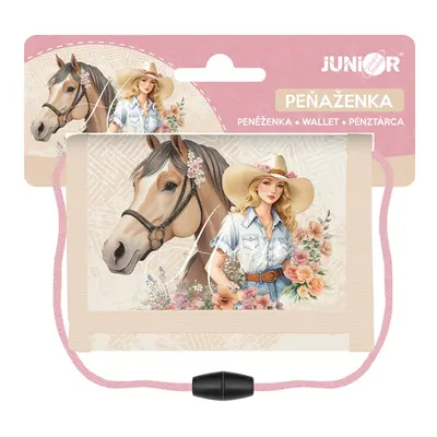 JUNIOR - Gyermek textil pénztárca S7 - Horse