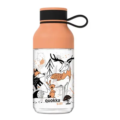 QUOKKA - KIDS Műanyag palack hurokkal IN THE WOODS, 430ml, 40156