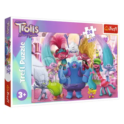 TREFL - Puzzle 24 Maxi – A trollok világában / Universal Trolls 3 (2023)