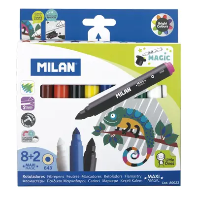 MILAN - 7,5 mm-es MAGIC kerek filctollak - 8+2 db-os szett