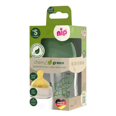 NIP - CHERRY GREEN üveg, széles, gumi-S, 120ml, fiú