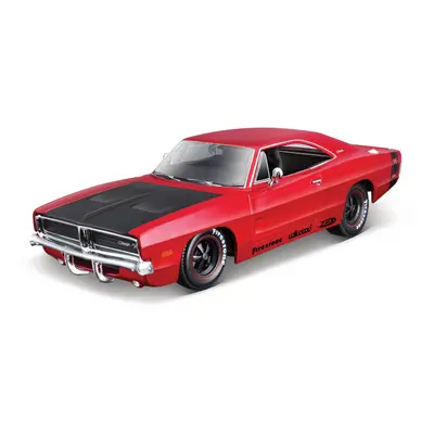 MAISTO - 1969 Dodge Charger R/T, piros, Classic Muscle, 1:25