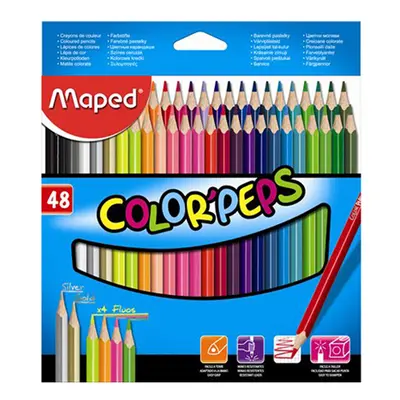 MAPED - Háromszögletes zsírkréták MAPED "COLOR`PEPS", 48 db