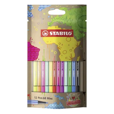 STABILO - Fixy PEN 68 Mini ARTY, 12 darabos készlet