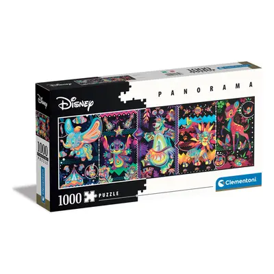 CLEMENTONI - Puzzle 1000 alkatrészek panorama - Disney Joys