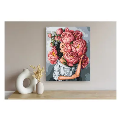 ASTRA – Festmény számok szerint IN PEONIES, keretben, 40x50cm, 801022906