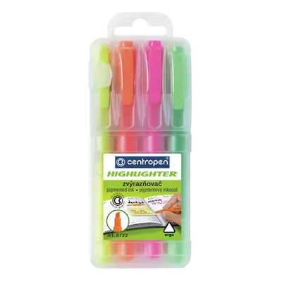 CENTROPEN - Highlighter 8722 FAX S - 4 darabos készlet