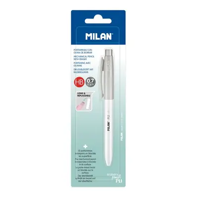 MILAN - Micropencil/Pencil PL1 Antibakteriális HB 0,7 mm - szürke, buborékcsomagolásban