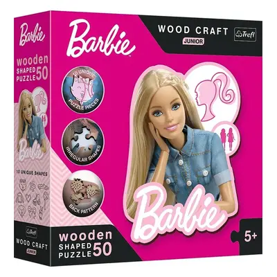 TREFL - Wooden puzzle Junior 50 db - Gyönyörű Barbie