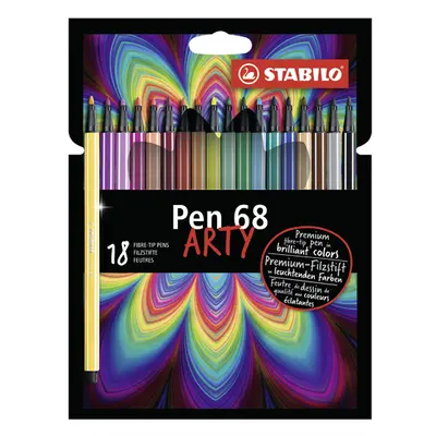 STABILO - Filctollak STABILO PEN 68 ARTY, készlet 18 db