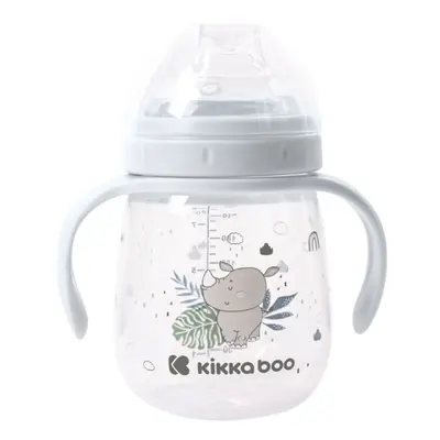 KIKKABOO - Bögre szilikon szájkosárral 240ml Savanna Blue