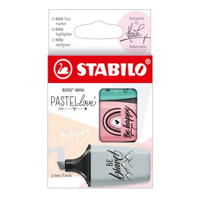 STABILO - Highlighter - BOSS MINI Pastel 2.0 - 3 csomag